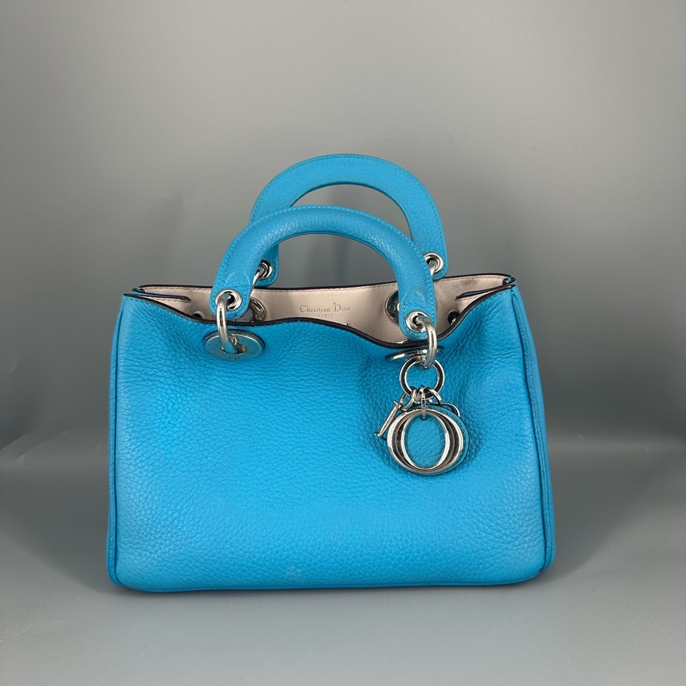 Dior Blue Leather Handbag